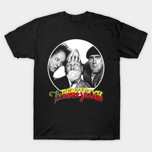The Three Stooges // Lines Drawing Artwork T-Shirt